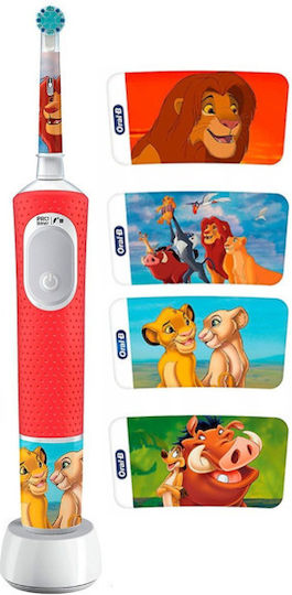 Oral-B Vitality Pro Children's Electric Toothbrush with Chronograph for 3+ Years Lion King with Travel Case
