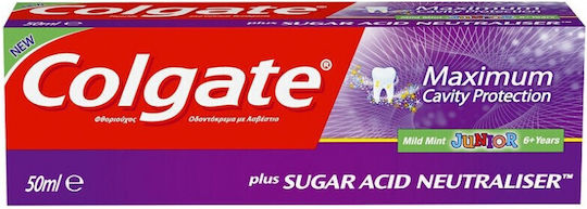 Colgate Maximum Cavity Protection Pastă De Dinți Pentru Copii Pentru 6+ Ani Cu Aromă De Mentă 50ml
