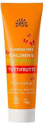 Urtekram Children's Toothpaste with Tutti Frutti Flavor Fluoride-Free 75ml