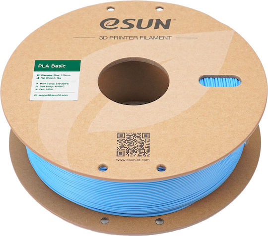 Esun PLA 3D Printer Filament 1.75mm Light Blue 1kg 1τμχ (Spool)