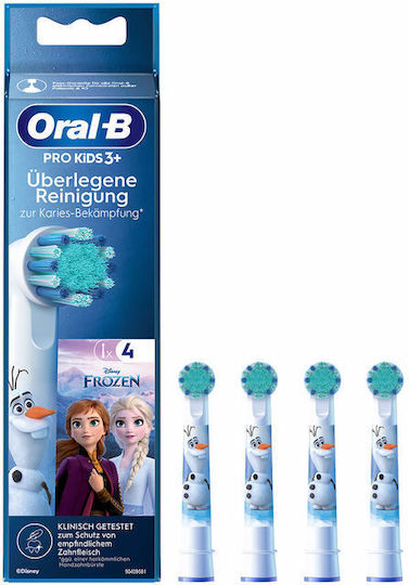 Oral-B Electric Toothbrush Replacement Heads Pro Kids 4 Pieces for 3+ Years Frozen