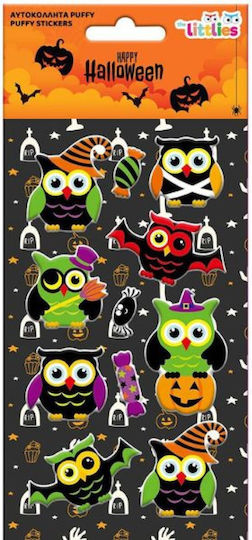 The Littlies Halloween Puffy Αυτοκόλλητα (Verschiedene Designs/Sortiment von Designs) 1St
