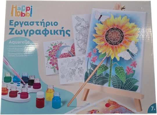 HappiHobbi Painting Workshop Flower for Children 7+ Years