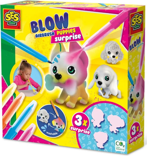 Ses Creative Blow Pens Decorate 3 Puppies S14333