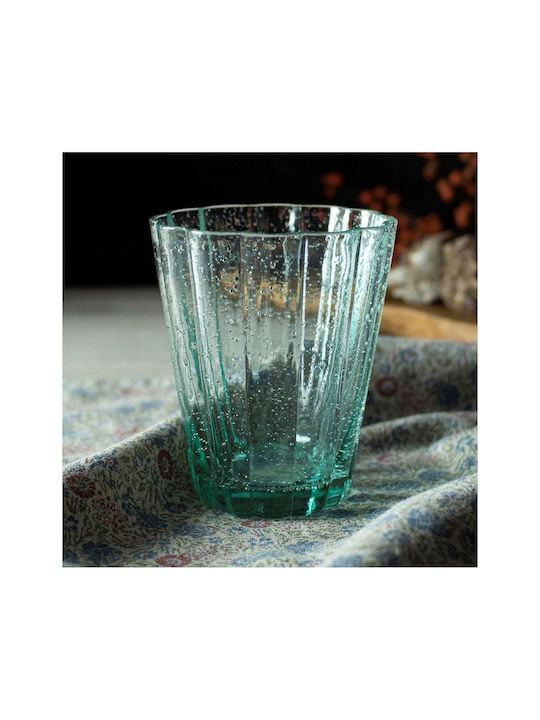 Laura Ashley Set Gläser Wasser aus Glas in Grün Farbe 250ml 4Stück