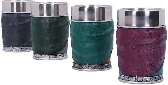 Nemesis Now Lord of the Rings - Hobbits Shot Glasses made of Stainless Steel 4pcs
