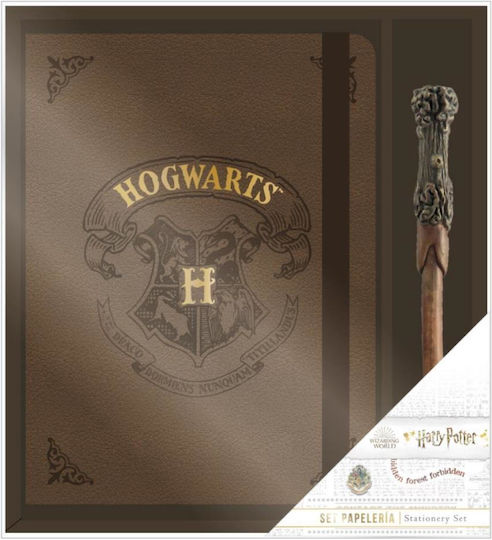 Cerda Harry Potter Notizbuch A5 mit Punkten mit Stiftetui Braun
