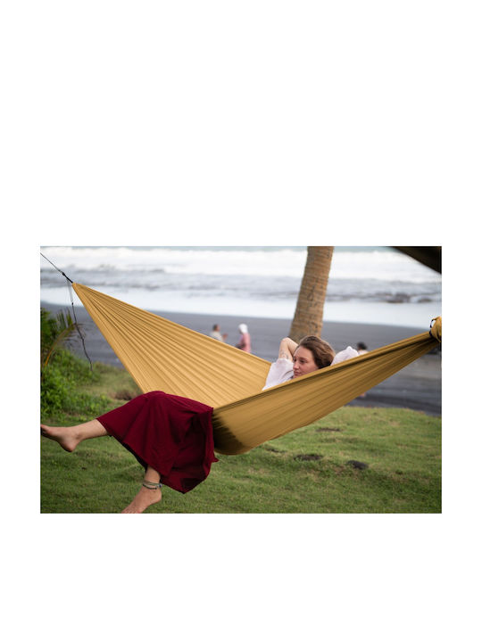 Ticket To The Moon Ticket Parachute Single Hammock Yellow 320x155cm