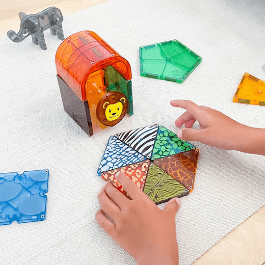 Magna-Tiles Magnetic Construction Toy Safari for Children 3+ years+ Years