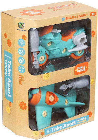 Martin Toys Kunststoff-Bauspielzeug Flugzeug, Maschine & Schiff für Kinder ab 3+ Jahre alt Jahren