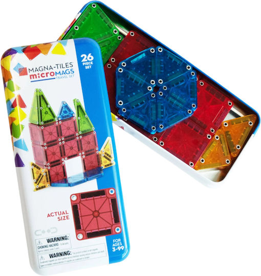 Magna-Tiles Μαγνητικό Παιχνίδι Κατασκευών Micromags Travel Set 244026