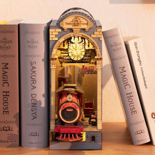 Robotime Παιχνίδι Κατασκευών Ξύλινo Time Travel Miniature Bookend για Παιδιά 14+ Ετών