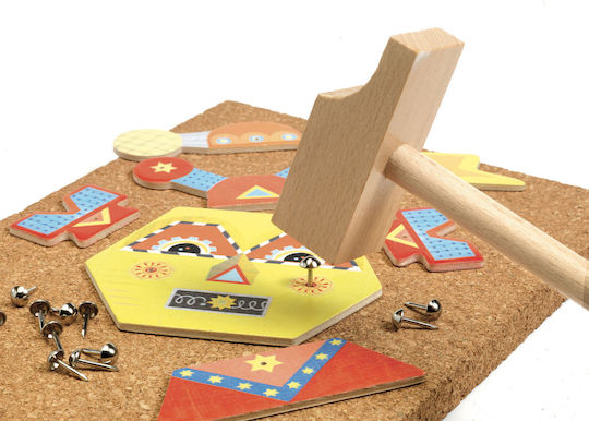 Djeco Wooden Construction Toy Robots Tap Tap for Children 4+ years old+ Years