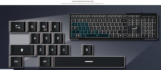 Genius SlimStar 820 Πληκτρολόγιο Αγγλικό UK Λευκό