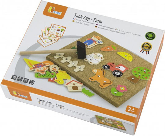 Viga Toys Wooden Construction Toy Hammer Mosaic Set for Children 3+ years+ Years