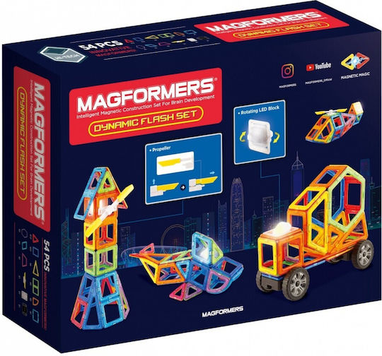 Magformers Μαγνητικό Παιχνίδι Κατασκευών Dynamic Flash για Παιδιά 3+ Ετών 005-709010