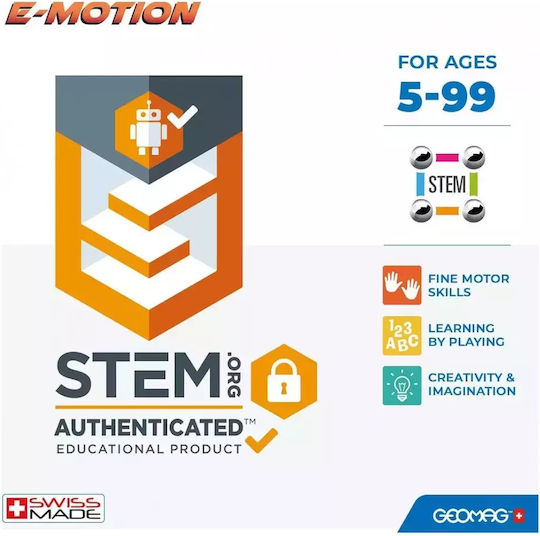 Geomag Μαγνητικό Παιχνίδι Κατασκευών E-motion για Παιδιά 5+ Ετών PF.522.038.00 150961