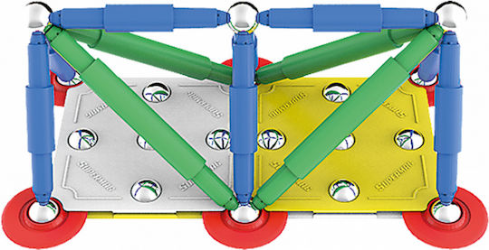 Plastwood Magnetisches Bau- und Konstruktionsspielzeug Classic Primary Für Kinder Ab 3 Jahren