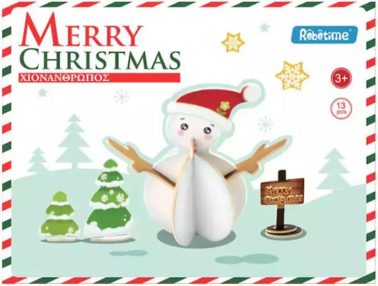 Robotime Holz-Bauspielzeug 3D Weihnachtsmann für Kinder ab 3+ Jahre alt Jahren