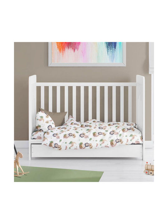 Dimcol Cearșaf pentru bebeluși Pentru Cradle Bumbac Bej Bej 80x110buc