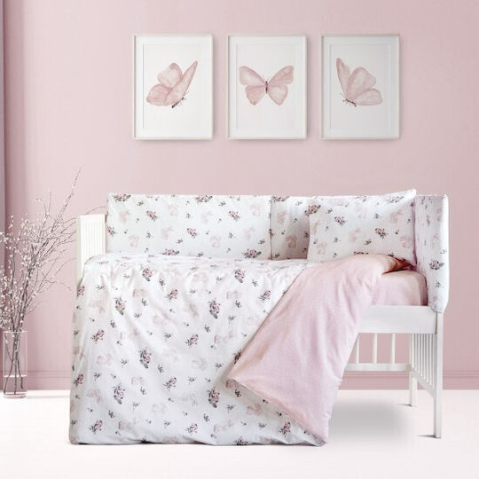 Kocoon Pamy Baby Sheets Set Crib Cotton Multicolored 120x160cm 3pcs