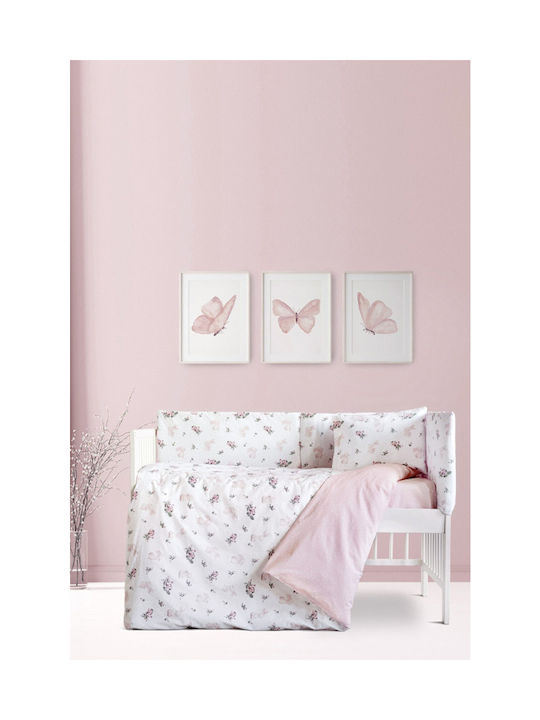 Kocoon Pamy Комплект Бебешки Чаршафи За Количка Памучни Многоцветни 120x160бр 3бр