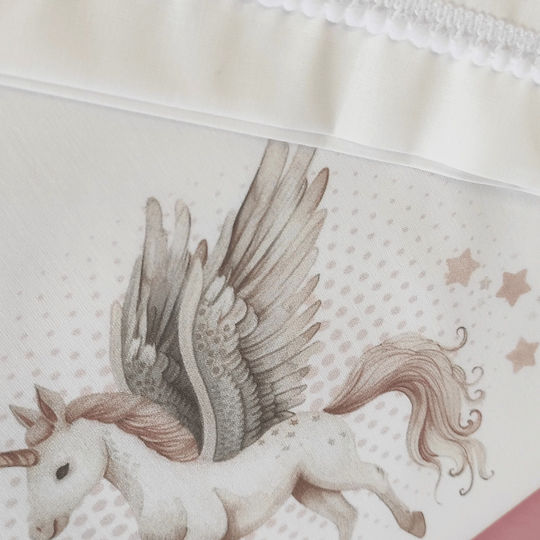 Borea Baby Sheets Set Crib Cotton White 120x160cm 3pcs