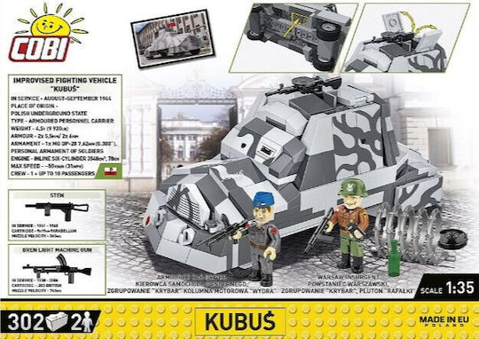 Cobi Blocks Armored Car Kubuś Warsaw Uprising 302pcs