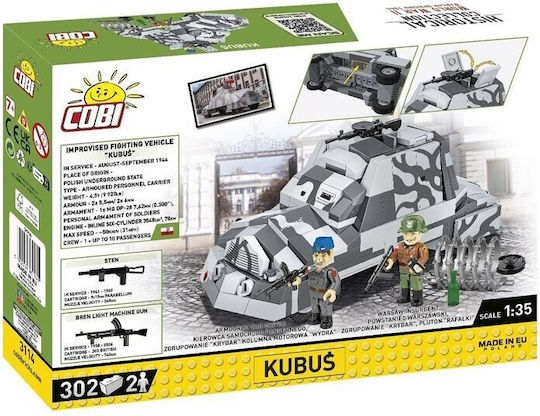 Cobi Blocks Armored Car Kubuś Warsaw Uprising 302pcs