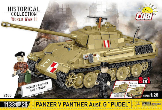 Cobi Bausteine Panzer V Panther G Pudel 1133Stück