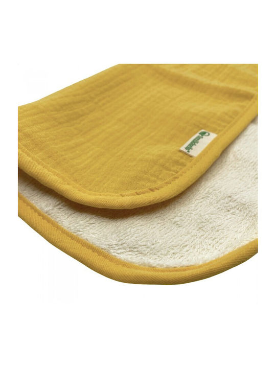 Smikkels Muslin Swaddle Wraps Yellow 30x30cm. 4pcs