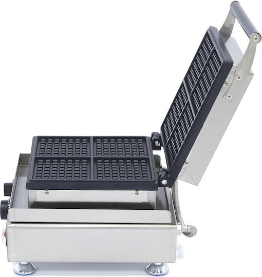 Maxima Gewerbliches Waffeleisen Einzeln für quadratische Waffeln 09374202