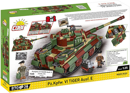 Cobi Τουβλάκια Pz.kpfw. Vi Tiger Ausf. E 870τμχ