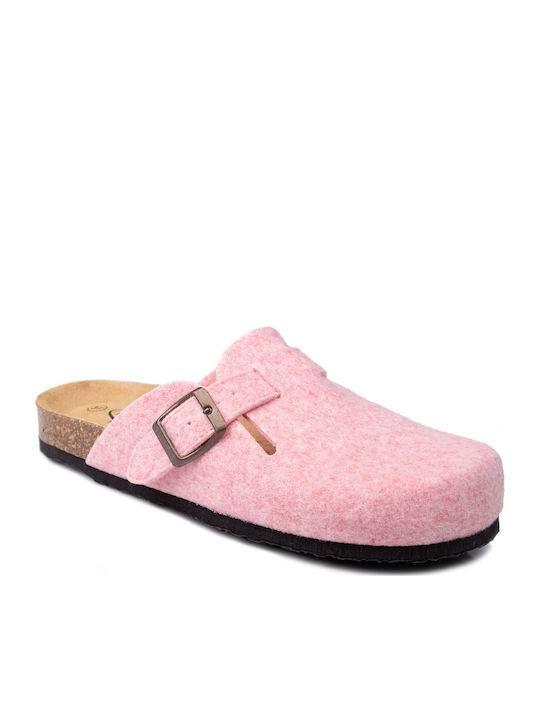 Afelpado Woolen Women's Winter Slippers Blogg Fieltro Pink/Black