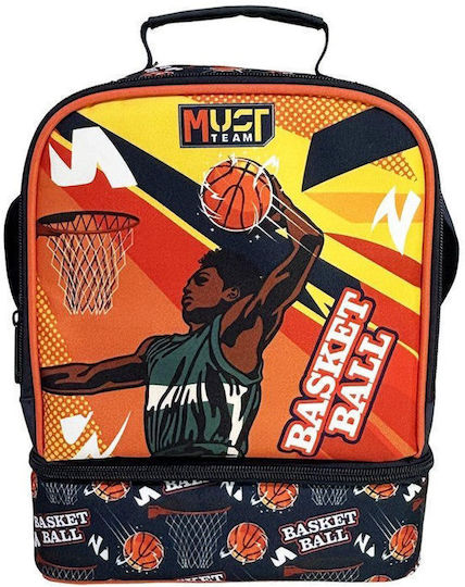 Must Team Kids' Insulated Lunch Bag Backpack 7L Multicolour 22x16x28cm