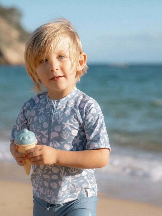 Little Dutch Sea Life Kids Swimwear Rashguard Ocean Blue