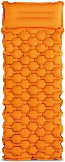Intex Ημίδιπλο Υπόστρωμα Camping 191x71cm Πάχους 11cm Πορτοκαλί