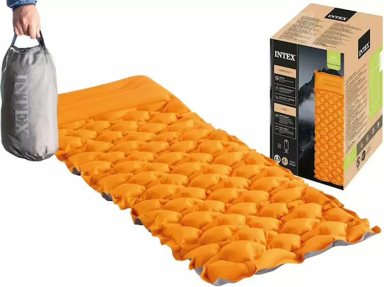 Intex Ημίδιπλο Υπόστρωμα Camping 191x71cm Πάχους 11cm Πορτοκαλί