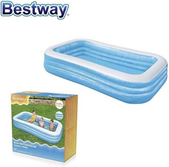 Bestway PVC Swimming Pool 1161lt Inflatable 305x183x56cm Light Blue