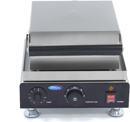 Maxima Gewerbliches Waffeleisen Einzeln für Waffeln in Form von Stick 09374222