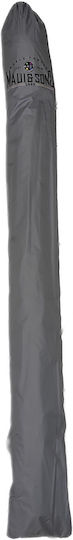 Maui & Sons Faltbar Strandsonnenschirm Aluminium Durchmesser 2,20 m UPF50+ Grau Durchmesser 2.2m mit UV Schutz und Belüftung Gray