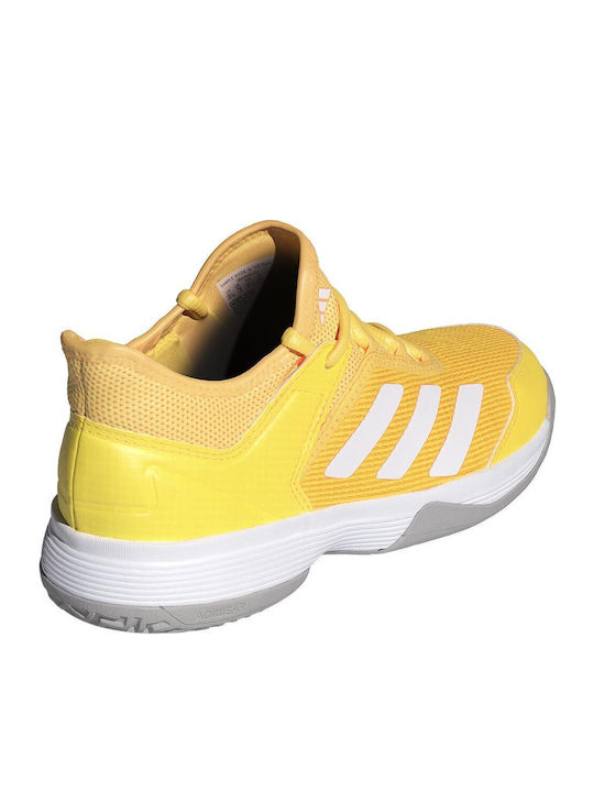 Ubersonic 4 K Kids Sports Shoes Tennis with Laces Yellow