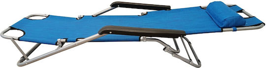 Campus Lounger-Armchair Beach with Recline 4 Slots Blue 60cm