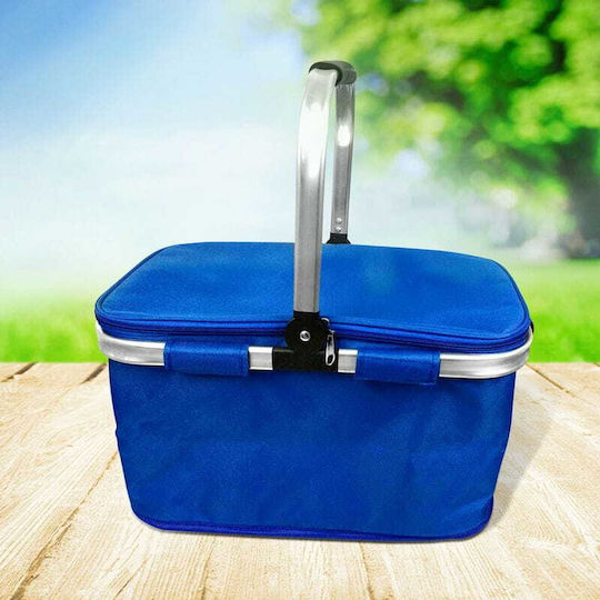 Promis Picknickkorb 24lt 40x40cm in Blau Farbe