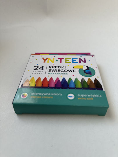 Yn Teen Σετ Κηρομπογιές με 24 Χρώματα