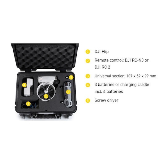 Bowers & Wilkins Valiză de transport Portocaliu pentru DJI Flip 33x15x23.5cm