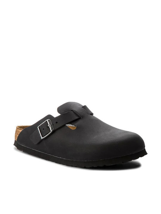 Birkenstock Boston Oiled Leather Δερμάτινα Ανατομικά Σαμπό Birkenstock Boston Oiled Leather Δερμάτινα Ανατομικά Σαμπό