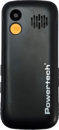 Powertech Sentry Eco II Dual SIM Κινητό με Κουμπιά (Ελληνικό Μενού) Μαύρο