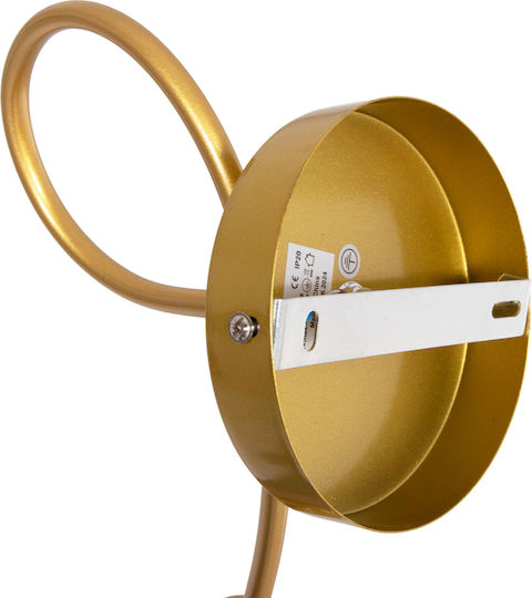 HomeMarkt Fridrik Lumină de Perete cu Soclu E27 Auriu 12cm