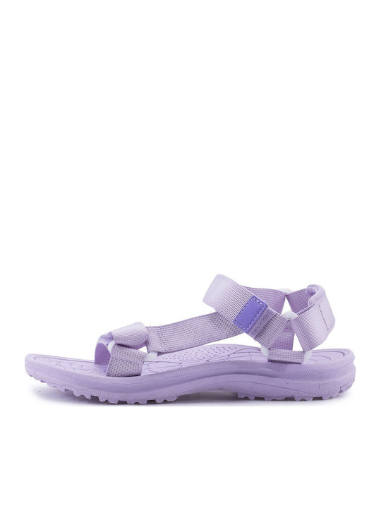 Women's Flat Sandals in Purple Color
